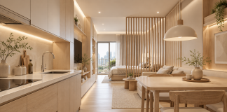 Budget-Smart Interior Upgrade: Warm Minimalist Open Plan Condo in Makati for Sale for Young Professionals